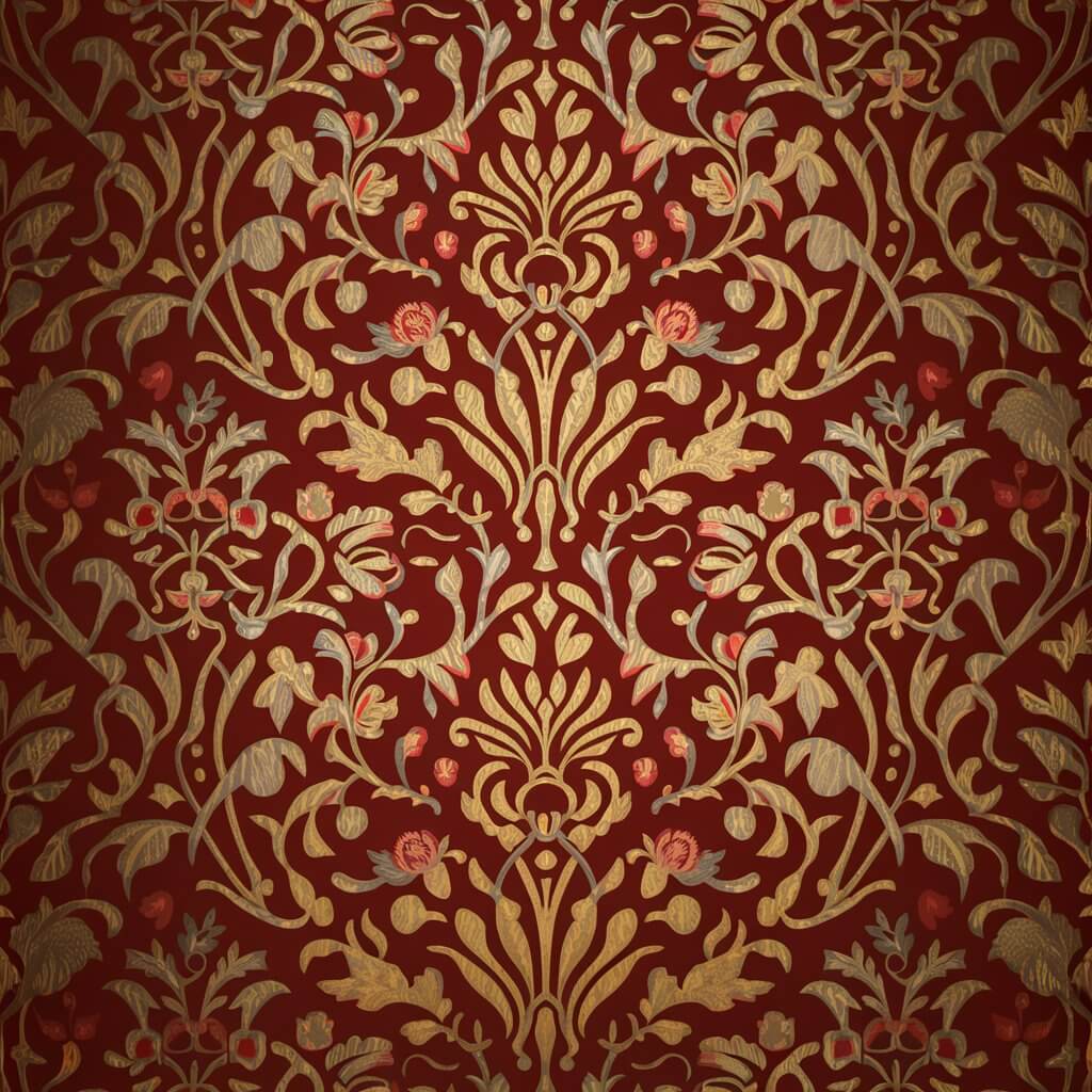 Vintage Damask Wallpaper